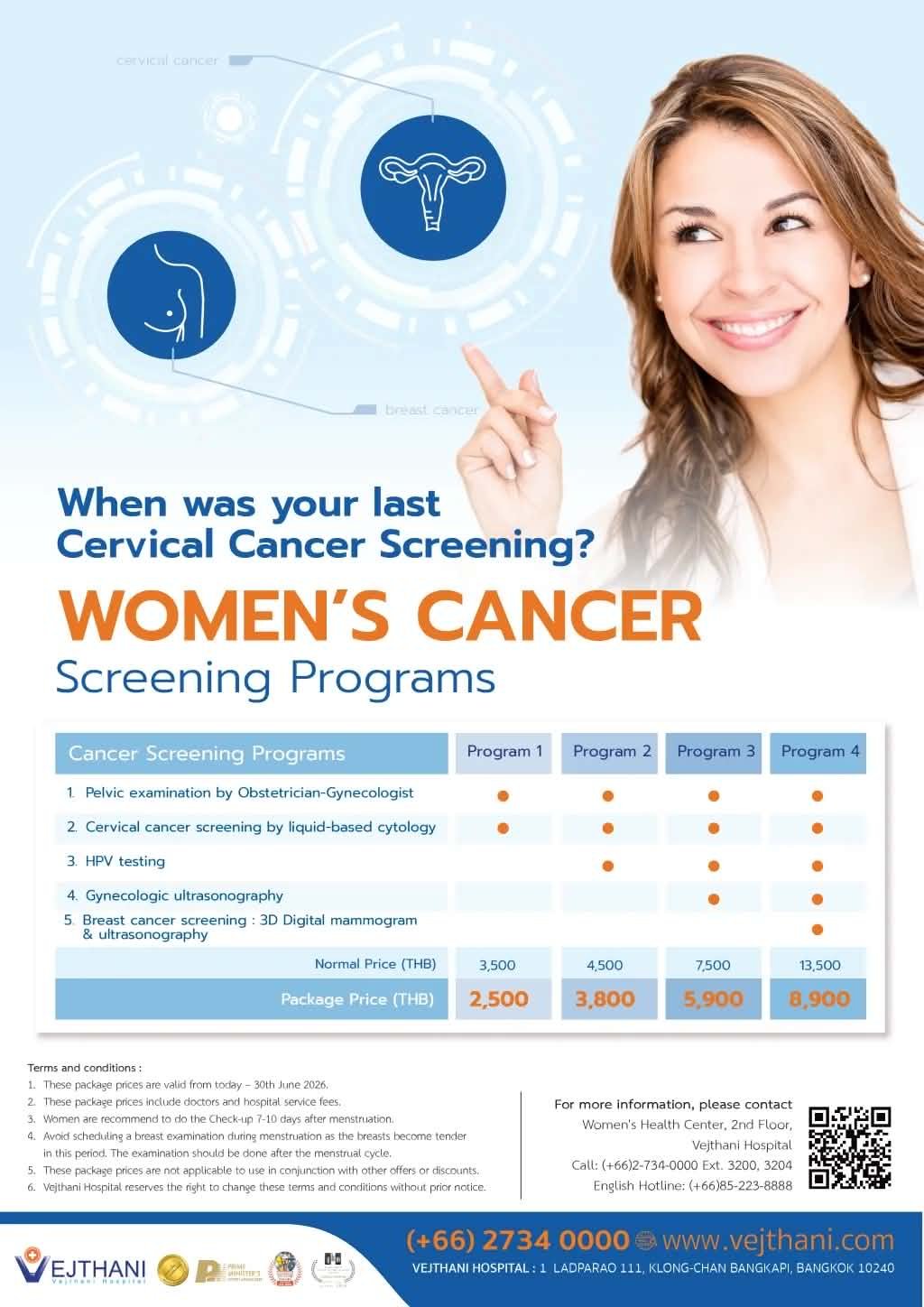 Women's Cancer Screening — Vejthani Hospital