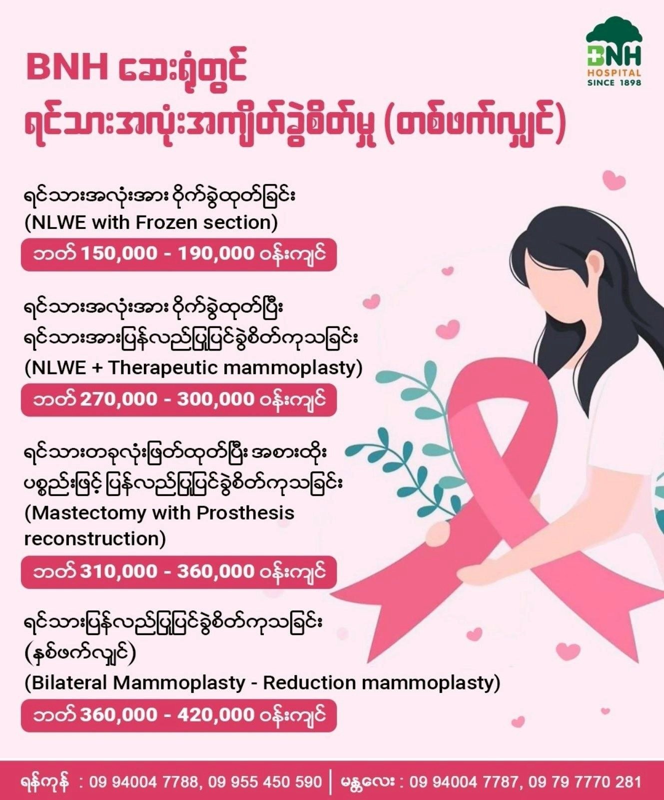 ရင်သားအကျိတ်ခွဲစိတ်မှု — BNH Hospital